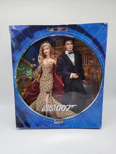 2002 James Bond 007 Barbie and Ken Collector Edition Giftset  In Box As Is