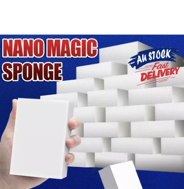 10Pcs  Nano Magic Sponge Eraser Cleaning Melamine Multi-functional Foam Cleaner
