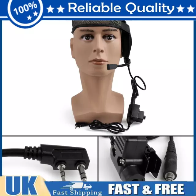 1x HD01 Z Tactical Bowman Elite II Headset U94PTT For Kenwood Rd Walkie-Talkie A