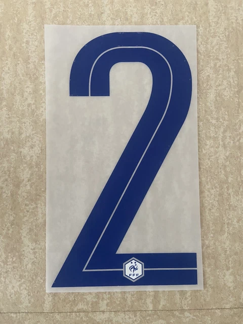 LOT DE 5, Flocage Officiel FFF Numéro 3 Home 2020/2021 (FV