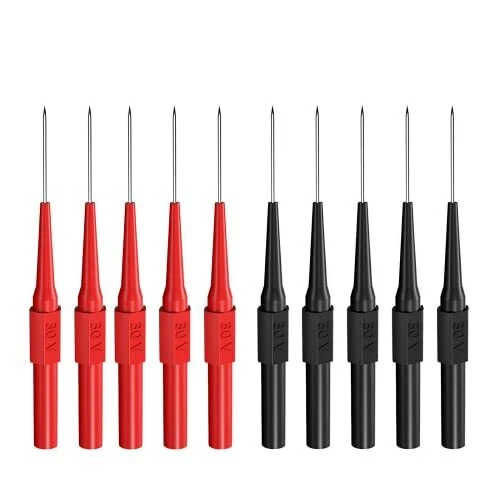 10 PCS Multimeter Test Probe Pins 0.7mm Back Probe KitAuto Repair Test Leads ...