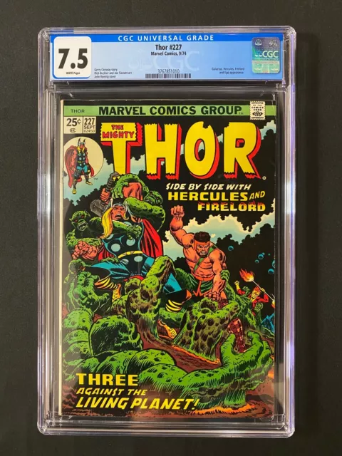 Thor #227 CGC 7.5 (1974) - Galactus & Firelord app