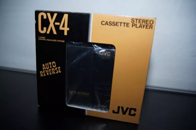 Walkman JVC CX4 bk- Complete in Box - Grand New - Tested - Collector - CX4