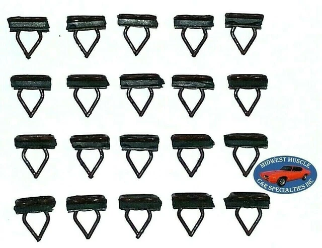 5/16"x1/2" Body Fender Molding Trim Clips Fits Chrysler Dodge Plymouth 20pcs R