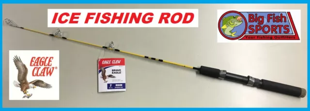 EAGLE CLAW BRAVE EAGLE 3' Ice Fishing Spinning Rod #BRV202-3 FREE USA SHIP!  $27.99 - PicClick