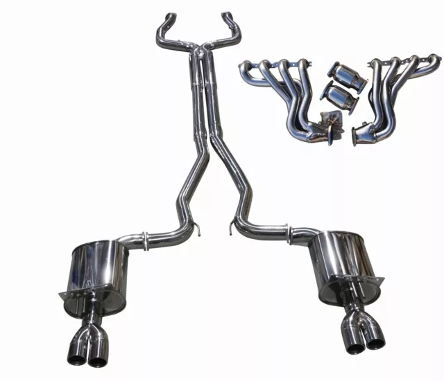 Commodore VE VF Sedan / Wagon V8 1 3/4 Headers + Cats & Cat Back Exhaust 3" SS