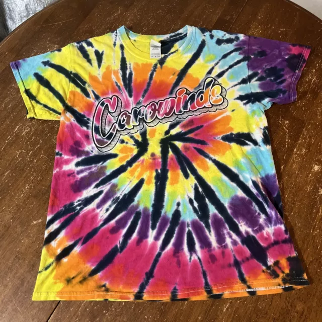 vintage Carowinds theme park tie-dye T-shirt adult men’s medium m multicolor