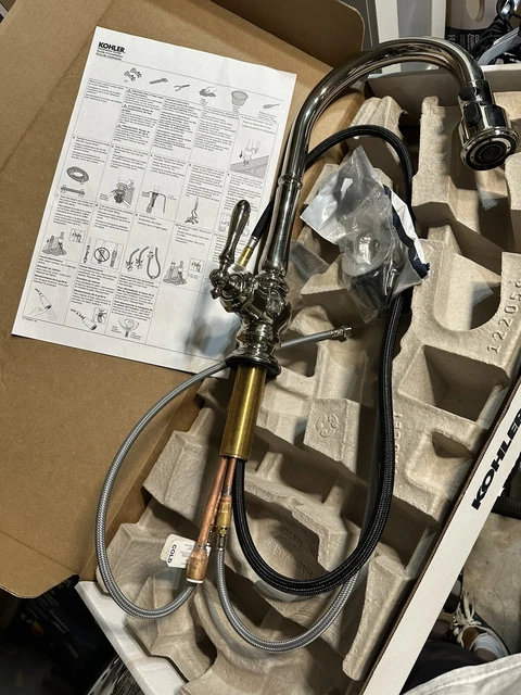 Kohler 99259 Artifacts Pullout Spray High-Arch 17-5/8" Kitchen Faucet. Open Box