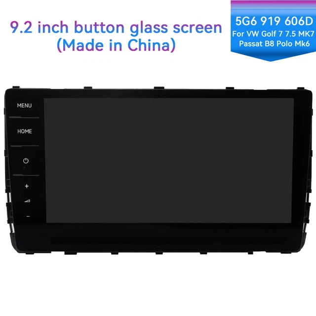 Display vetro 9,2" Discover Pro MIB2.5 per VW Golf 7 7.5 Passat B8 5G6 919 606D