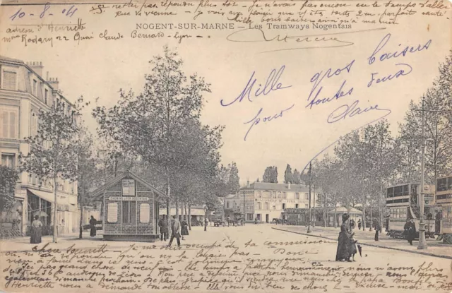 Cpa 94 Nogent Sur Marne / Les Trams Nogentais