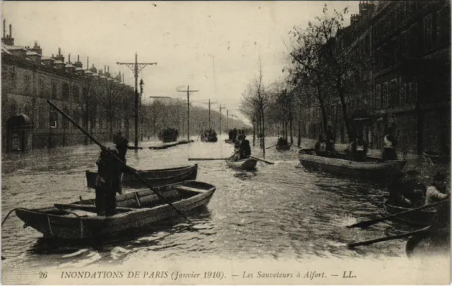 CPA ALFORT - Les Sauveteurs à Alfort, Janvier 1910 - LL. (62980)