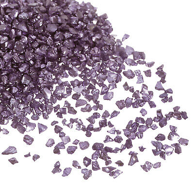 Vidrio Chips 100g 2mm-4mm Irregular Metálico Brillante Vidrio, Oscuro Púrpura