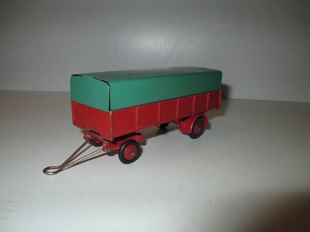 Dinky Toys AB529 Remorque Bâchée Jaune/verte - Réf 70 - Boîte Originale