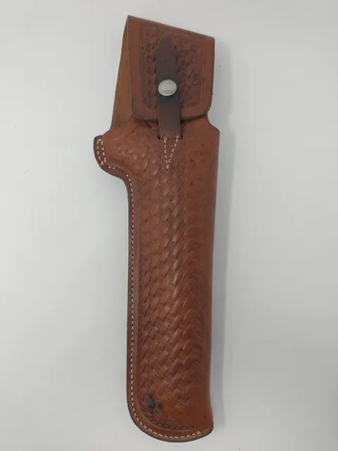 Vintage Thompson Center Arms P1 Leather Contender Holster Braided Basket Weave