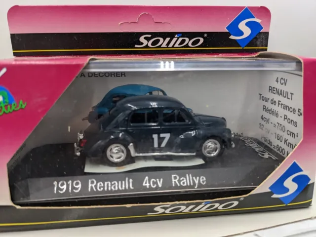 Solido 1919, Renault 4CV Rallye , 1:43