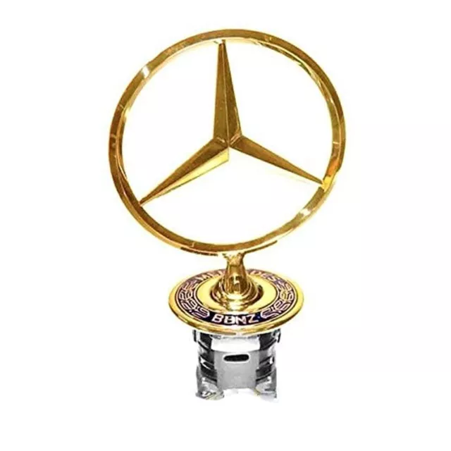 44 mm Mercedes Benz capó logotipo emblema insignia dorada W124 W202 W203 W208 W210