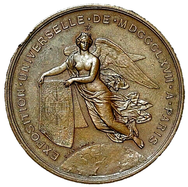 Médaille Commémorative Exposition Universelle 1867 - Napoléon III - J. R. Geigy - 1250