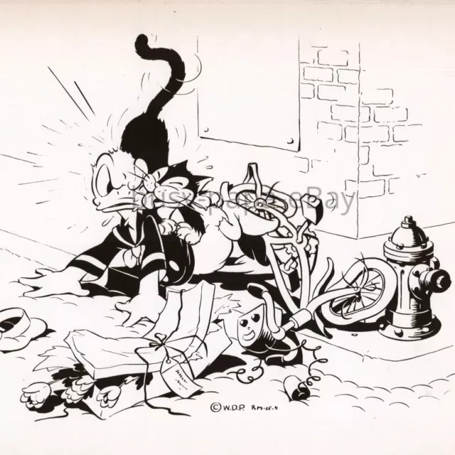 1938 Donald's Lucky Day Animated Donald Duck Walt Disney Cartoon Press Photo 4