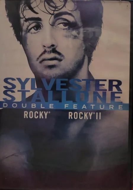 SYLVESTER STALLONE DOUBLE Feature DVD (Rocky + Rocky 2) Widescreen $7. ...