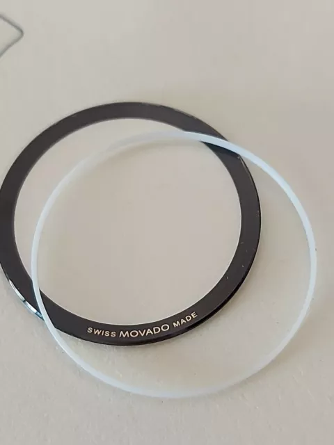 Vetro Movado In Zaffiro Mod Museum con guarnizione