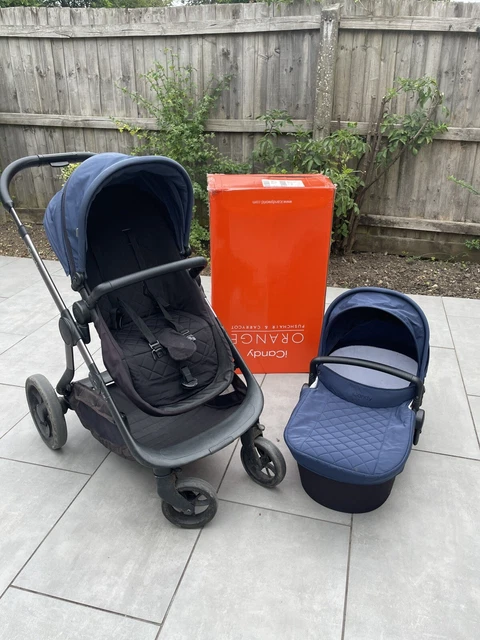 iCandy Orange Pushchair and Carrycot Complete Bundle