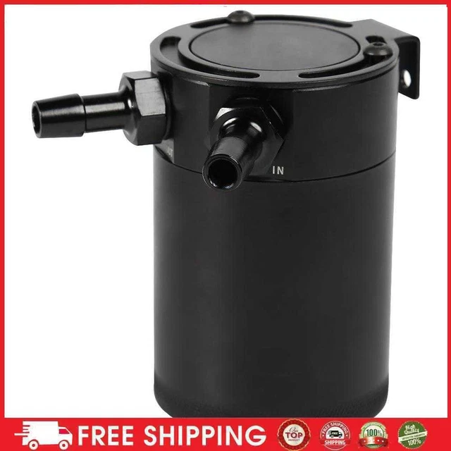 Baffled Oil Catch Can 2 Port Billet Aluminum Engine Oil Catch Tank Reservoir