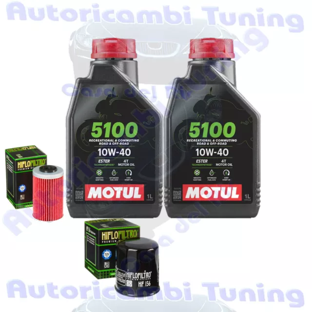 Oil Replacemenet Kit Motul 5100 10W40 For KTM DUKE 620