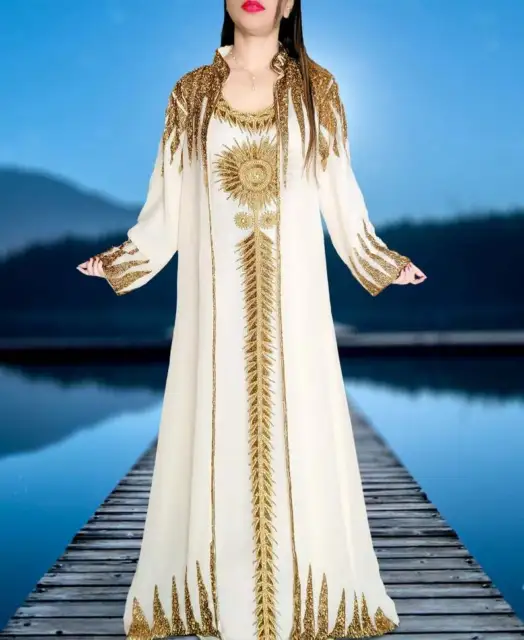 Unique Royal Islamic Modern Elegant Dubai Moroccan Caftan Arabic party Dresess