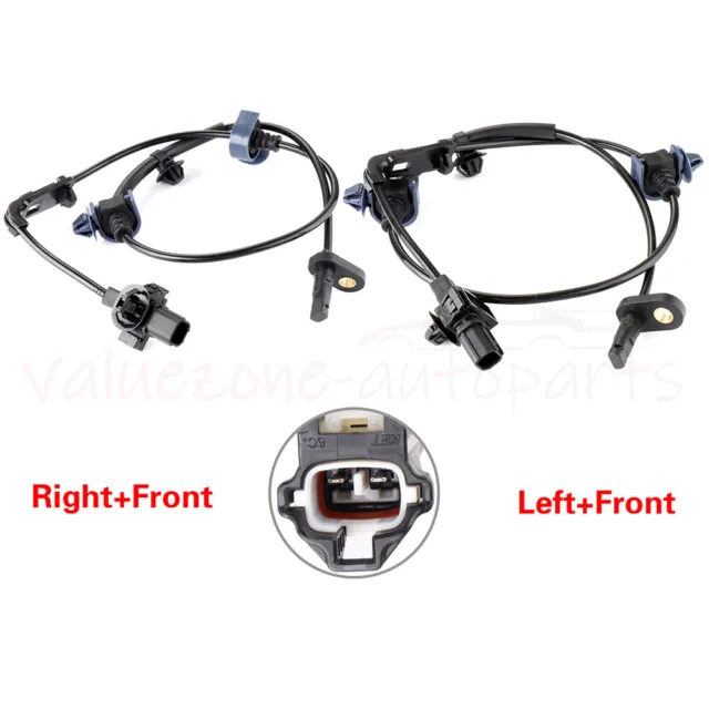 2 x Front LH RH ABS Wheel Speed Sensor For 2007-2011 Honda CR-V 2.4L ALS1608