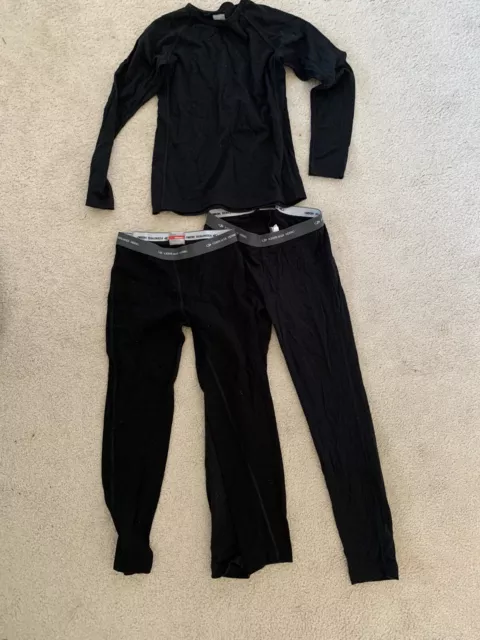 Rompighiaccio Merino Peso Medio/Leggero Età 8 2x Leggings E 1x Top Strato Base Rompighiaccio Merino Peso Medio/Leggero Età 8 2x Leggings E 1x Top Strato Base