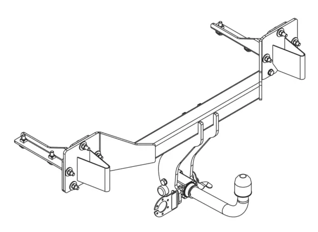 Attelage démontable pour BMW X5 E53 SUV 06.2000-02.2007 + faisceau 7-broches 3