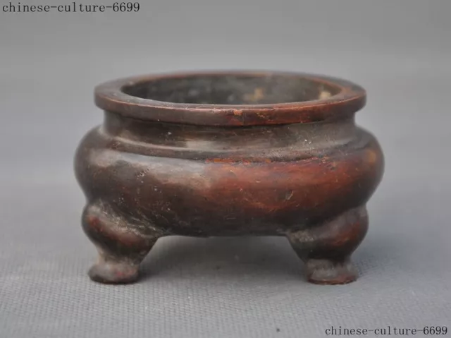 Marked Ancient Old Chinese dynasty temple bronze statue Incense Burner censer