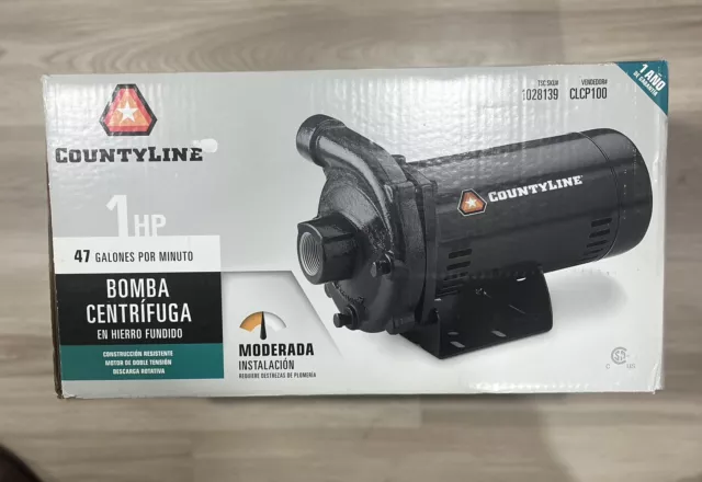 Countyline 1hp Cast Iron Centrifugal Pump CLCP100 47 GPM NEW SEALED