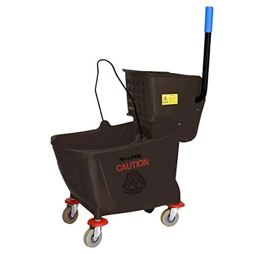 Alpine Industries Commercial Mop Bucket with Side Press Wringer - Mop Bucket ...