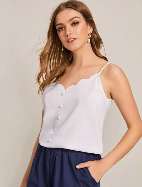 Top Bustier Caraco COP COPINE - Coton Bleu - Taille 38/40 - Occasion Très Bon état