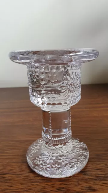 Vtg Kosta Boda Daisy Candlestick By Rolf Sinnemark Scandinavian Glass