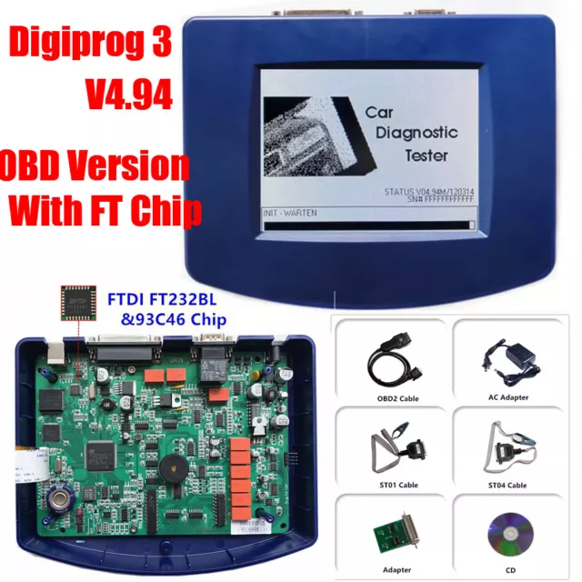 Digiprog 3 V4.94 Auto Car Mileage Correction Odometer Adjustment Diagnostic Tool