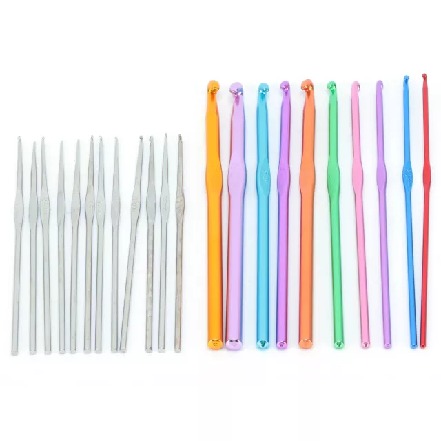 100 X Crochet Hooks Set DIY 22 Crochet Set W/ For Knitting Enthusiasts Beginners