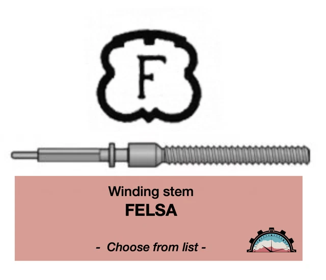 Tige De Remontoir Pour Montre Felsa 11½ 465 - 465n - 472 Filetage De 90