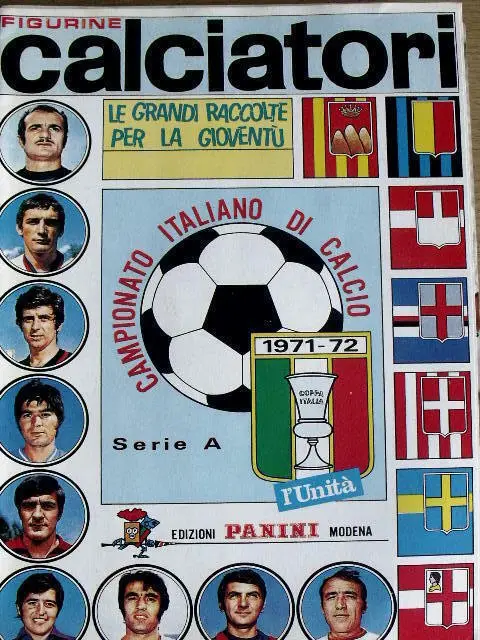 Album Figurine Panini Calciatori 1971-72 - Ristampa Unit� [GS38]