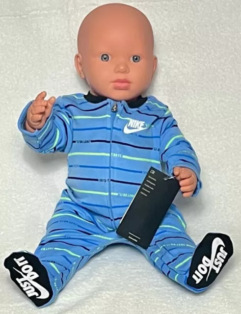 AIR Nike Baby Boys & Girls1-pc GIFT SET: Coverall 0-6 Months. BLUE