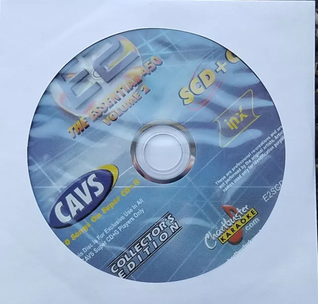 Chartbuster Super Cd+G Essentials Karaoke Scdg E2, 450 Songs, Cavs Country,R&B