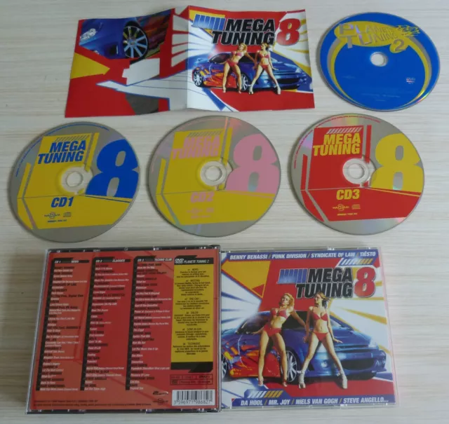 Box 3 Cd + Dvd Bonus  Album Mega Tuning 8 Compilation 60 Titres 2004