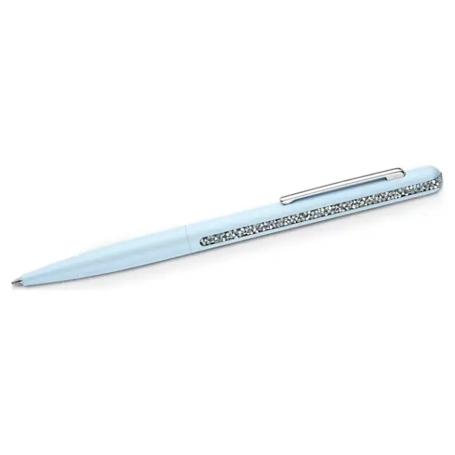 Swarovski Crystal Shimmer Pen Light Blue Ballpoint New In Velvet Pouch