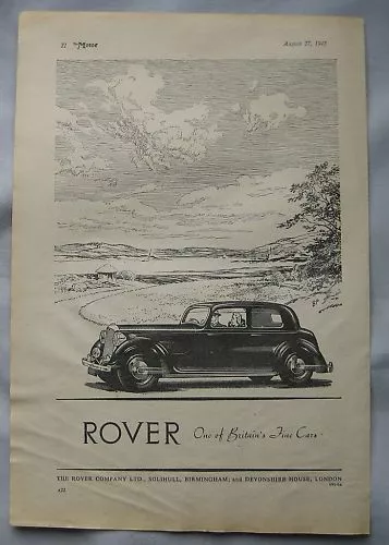 1947 Rover Original advert No.1