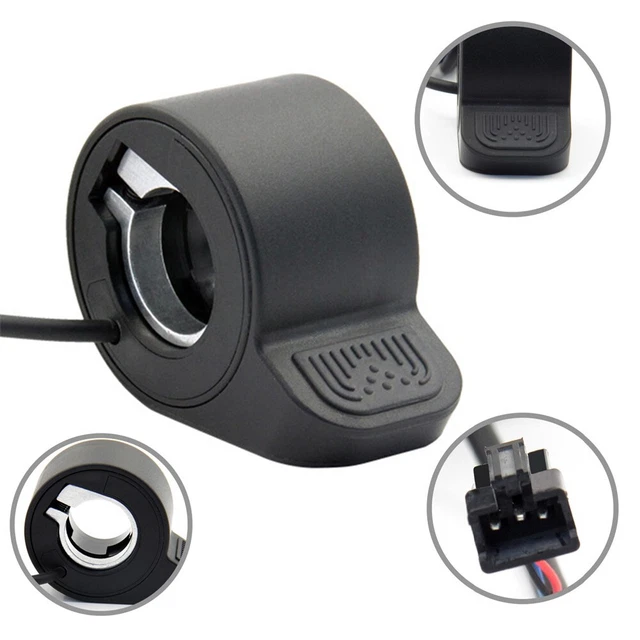 Accélérateur Pouce Vélo Électrique Alomejor - Compatible BBS01 BBS02 24-72V, Guidon 22.5mm
