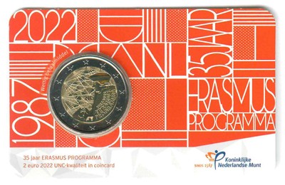ERASMUS FDC ENTRA  e SCEGLI 2022 LE MONETE EMESSE  DA 2 EURO COMMEMORATIVE 