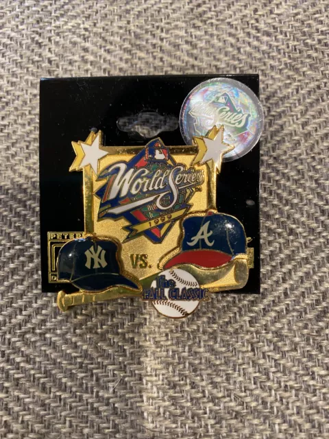 1999 World Series lapel pin New York Yankees NY Atlanta Braves Baseball MLB