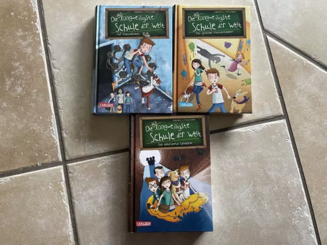 3 Bücher "Die unlangweiligste Schule der Welt" Band 1-3, TOP