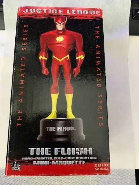 The Flash Animated Series Hand Paint Mini-Maquette DC Direct Justice League BNIB
